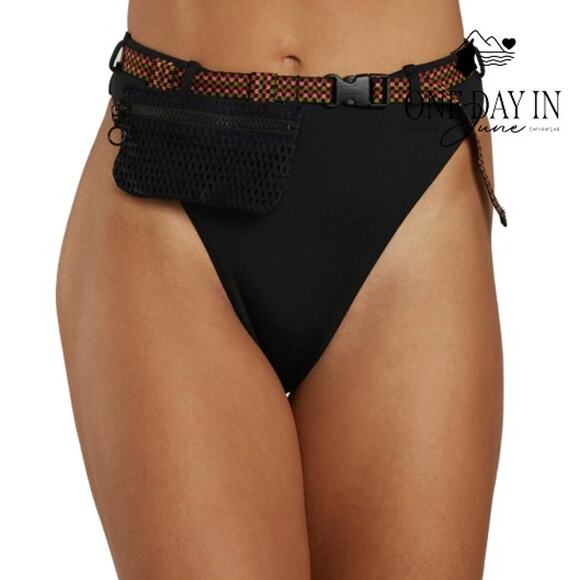 Nike High Cut Diver Bikini Bottom Size L - Picture 1 of 6